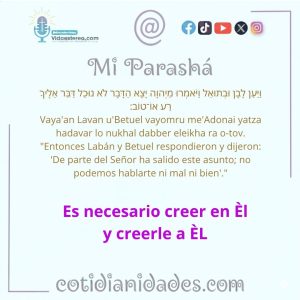 Mi Parashà – Gènesis 24:50