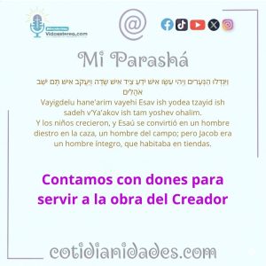 Mi Parashà – Génesis 25:27