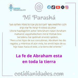 Mi Parashà – Génesis 25:6