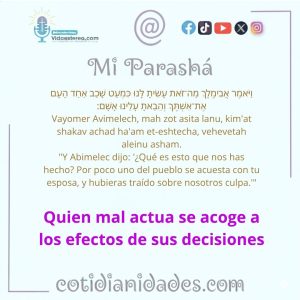Mi Parashá – Génesis 26:10
